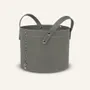 Boîtes de rangement  - Panier rangement rond cuir PORTHOS - LIMAC DESIGN