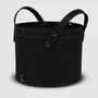 Boîtes de rangement  - Panier rangement rond cuir PORTHOS - LIMAC DESIGN