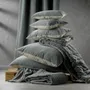 Cushions - Plain Cushion Elise Cobalt 30 X 50 - MAISON VIVARAISE - SDE VIVARAISE WINKLER