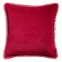Coussins - Coussin uni Fara Rubis 45 x 45 - MAISON VIVARAISE - SDE VIVARAISE WINKLER