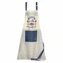 Aprons - New Pesk Kitchen Apron Bleu 72 X 85 - MAISON VIVARAISE - SDE VIVARAISE WINKLER