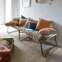 Coussins - Coussin uni Elise Ocre 45 x 45 - MAISON VIVARAISE - SDE VIVARAISE WINKLER