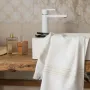 Linge de lit - Drap hammam Cancun Neige 90 x 180 - MAISON VIVARAISE - SDE VIVARAISE WINKLER