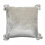 Cushions - Cushion Tender Pompoms Perle 45 X 45 - MAISON VIVARAISE - SDE VIVARAISE WINKLER