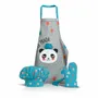 Aprons - Kid Set Panda Bleu Clair/Gris 52 X 63 - MAISON VIVARAISE - SDE VIVARAISE WINKLER