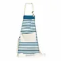 Tabliers de cuisine - Tablier de cuisine Nalou Ivoire/bleu 72 x 75 - MAISON VIVARAISE - SDE VIVARAISE WINKLER