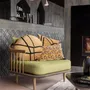 Cushions - Cushion Fara W/Emb Bronze Diameter 50 - MAISON VIVARAISE - SDE VIVARAISE WINKLER