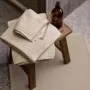 Bath towels - Bora Bath Towel Galet 50 X 100 - MAISON VIVARAISE - SDE VIVARAISE WINKLER