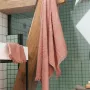 Serviettes de bain - Serviette de toilette uni Zoe Argile 50 x 100 - MAISON VIVARAISE - SDE VIVARAISE WINKLER