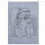 Dish towels - TEA TOWEL" PORTRAIT DE JACQUELINE ACCOUDÉE " by Pablo Picasso - TISSAGE MOUTET