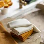 Kitchen utensils - Set of 3 Recycled Knitted Hand Towels Izan Tournesol 25 X 25 - MAISON VIVARAISE - SDE VIVARAISE WINKLER