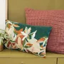 Coussins textile - Coussin brodé Alina Pétrole 30 x 50 - MAISON VIVARAISE - SDE VIVARAISE WINKLER