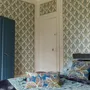 Plaids - Edredon imprimé Ariane Pétrole 85 x 200 - MAISON VIVARAISE - SDE VIVARAISE WINKLER