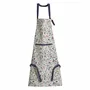 Aprons - Recycled kitchen apron with pocket Greta Multico 72 X 85 - MAISON VIVARAISE - SDE VIVARAISE WINKLER