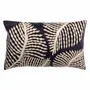 Cushions - Embroidered Cushion Flora Marine 30 X 50 - MAISON VIVARAISE - SDE VIVARAISE WINKLER
