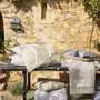 Cushions - Embroidered Cushion Flora Marine 30 X 50 - MAISON VIVARAISE - SDE VIVARAISE WINKLER