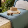 Throw blankets - Plain Laly Comforter Prusse 85 X 200 - MAISON VIVARAISE - SDE VIVARAISE WINKLER