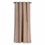 Rideaux et voilages - Rideau uni Fara Taupe 135 x 280 - MAISON VIVARAISE - SDE VIVARAISE WINKLER