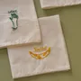 Pochettes - Mouchoir Hankie Smile Blanc 25 x 25 - LA CERISE SUR LE GATEAU