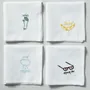Pochettes - Mouchoir Hankie Smile Blanc 25 x 25 - LA CERISE SUR LE GATEAU