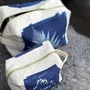 Clutches - Cube cosmetic bag Gypso Bleu S 15,5 X 10 X 10 - LA CERISE SUR LE GATEAU