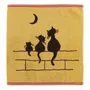 Kitchen utensils - Dubout Chats rêveurs Hand Towel Curry 50 X 50 - MAISON VIVARAISE - SDE VIVARAISE WINKLER