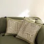 Cushions - Embroidered Cushion Kori Cèdre 40 X 65 - MAISON VIVARAISE - SDE VIVARAISE WINKLER