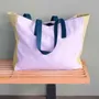 Bags and totes - Tote Bag Tricolo Lilas 38 X 46 X 18 - LA CERISE SUR LE GATEAU