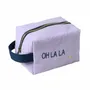 Pochettes - Trousse cube Ohlala Lilas 10 x 16 x 10 - LA CERISE SUR LE GATEAU