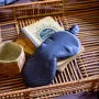 Vêtements de nuit - Masque de nuit Ashley Cobalt 9 x 23 - MAISON VIVARAISE - SDE VIVARAISE WINKLER
