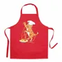 Tabliers de cuisine - Tablier de cuisine enfant Chat en cuisine recyclé Rouge 52 x 63 - MAISON VIVARAISE - SDE VIVARAISE WINKLER