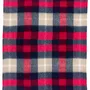 Plaids - Plaid tartan recyclé Isabel Marine 130 x 160 - MAISON VIVARAISE - SDE VIVARAISE WINKLER