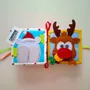Soft toy - Christmas Interactive Textile Book | Handmade Quiet Book for Children - GUBERKA