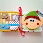 Soft toy - Christmas Interactive Textile Book | Handmade Quiet Book for Children - GUBERKA