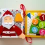 Soft toy - Christmas Interactive Textile Book | Handmade Quiet Book for Children - GUBERKA