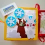 Soft toy - Christmas Interactive Textile Book | Handmade Quiet Book for Children - GUBERKA
