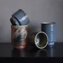 Mugs - Shigaraki-yaki Ceramic Cup Scarlet - ASEMI CO.
