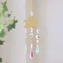 Gifts - Lotus Aurora Rose Quartz Suncatcher - MANDALASHOP
