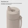 Tasses et mugs - Reusable Bottle with Flip Straw Lid 20oz/595ml - FRANK GREEN LIMITED