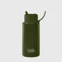 Mugs - Reusable Bottle with Flip Straw Lid 34oz/1L - FRANK GREEN LIMITED