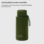 Mugs - Reusable Bottle with Flip Straw Lid 34oz/1L - FRANK GREEN LIMITED