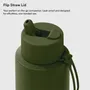Mugs - Reusable Bottle with Flip Straw Lid 34oz/1L - FRANK GREEN LIMITED
