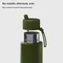 Mugs - Reusable Bottle with Flip Straw Lid 34oz/1L - FRANK GREEN LIMITED
