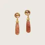 Jewelry - Astra 18K Recycled Fine Gold Plated Smoky Quartz Earrings - 925 Silver Posts - ZEN COLLECTIVE