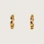 Jewelry - Aurea 18K Recycled Fine Gold Plated Earrings - 925 Silver Posts, Raw Diamond - ZEN COLLECTIVE