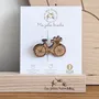 Broche en bois - Vélo bucolique - LES PETITES HIRONDELLES