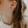 Boucles d'oreilles en bois - Coccinelles - LES PETITES HIRONDELLES