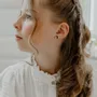 Boucles d'oreilles en bois - Coccinelles - LES PETITES HIRONDELLES