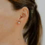 Boucles d'oreilles en bois - Cœurs - LES PETITES HIRONDELLES