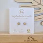 Boucles d'oreilles en bois - Cœurs - LES PETITES HIRONDELLES